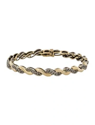 Pre-owned Bracelet 14k 1.24ctw Diamond Line , 7" In Multi