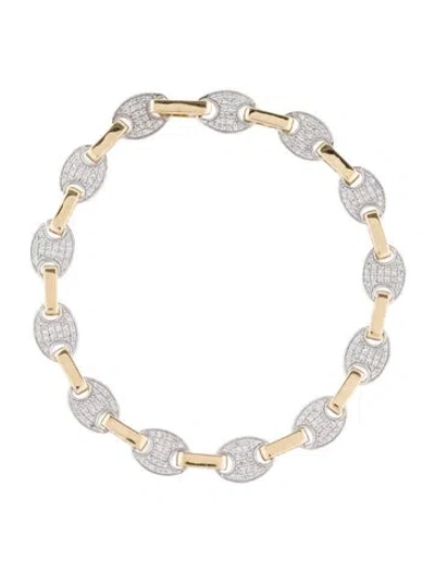 Pre-owned Bracelet 14k 1.24ctw Diamond Link , 6.75" In Multi
