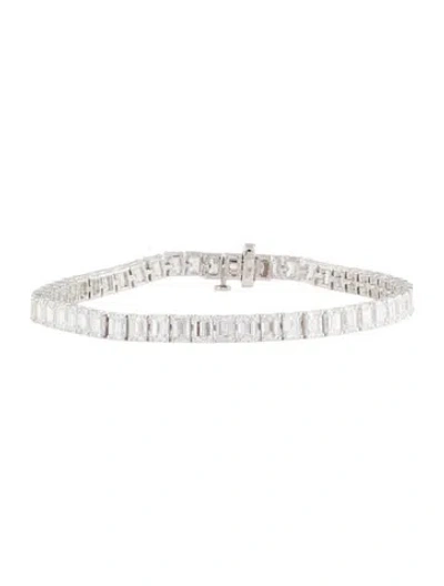 Pre-owned Bracelet 14k 12.50ctw Lab-grown Diamond Link , 7" In Multi