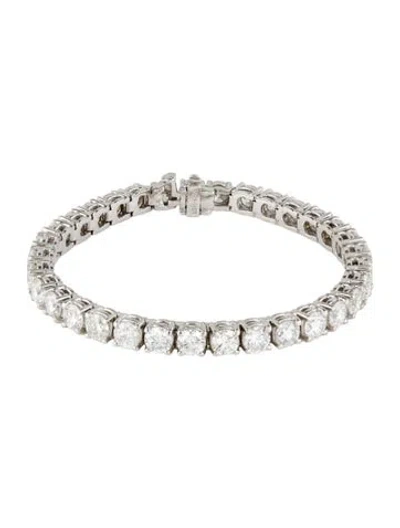 Pre-owned Bracelet 14k 12.54ctw Diamond Tennis , 6.25" In Multi