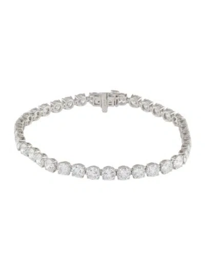 Pre-owned Bracelet 14k 12.58ctw Lab-grown Diamond Tennis , 7" In Multi