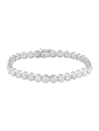 Pre-owned Bracelet 14k 12.62ctw Diamond Tennis , 7" In Multi
