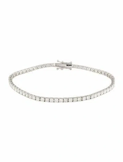 Pre-owned Bracelet 14k 1.26ctw Diamond Tennis , 7" In Multi