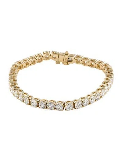 Pre-owned Bracelet 14k 12.87ctw Lab-grown Diamond Tennis , 7" In Multi