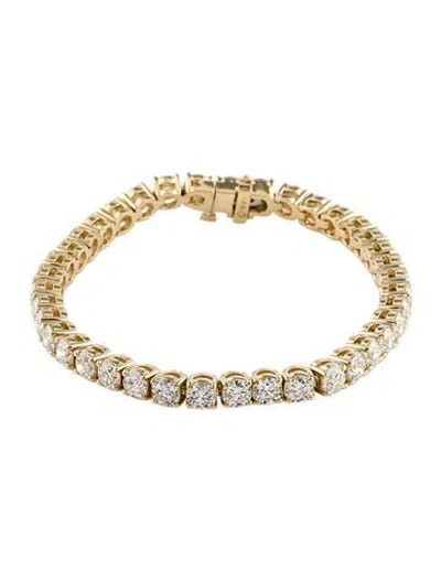 Pre-owned Bracelet 14k 12.87ctw Lab-grown Diamond Tennis , 7" In Multi