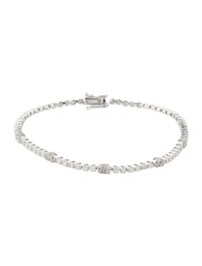 Pre-owned Bracelet 14k 1.28ctw Diamond Tennis , 7" In Multi