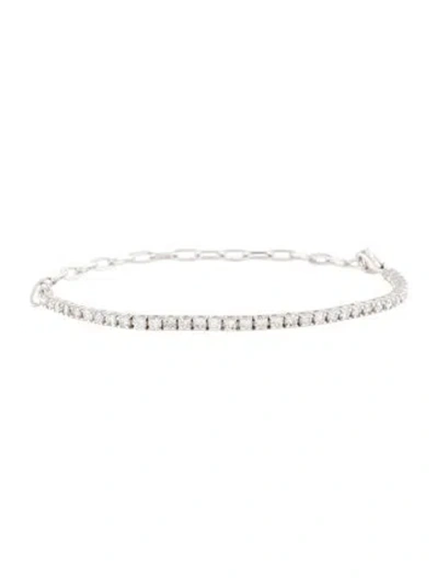 Pre-owned Bracelet 14k 1.28ctw Diamond Tennis , 7.25" In Multi