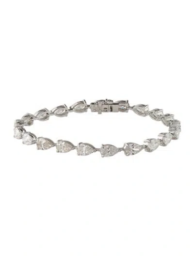 Pre-owned Bracelet 14k 12.99ctw Lab-grown Diamond Line , 7.25" In Multi