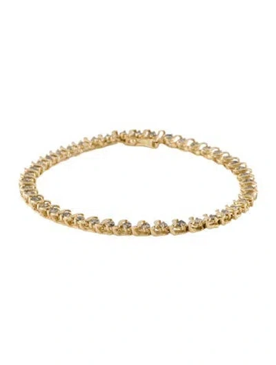 Pre-owned Bracelet 14k 1.29ctw Diamond Tennis , 7" In Multi