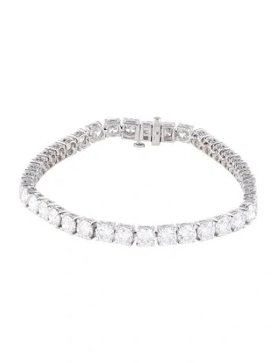 Pre-owned Bracelet 14k 13.00ctw Lab-grown Diamond Tennis , 6.75" In Multi