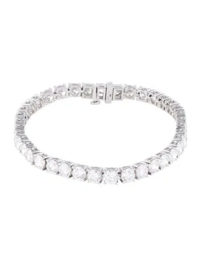 Pre-owned Bracelet 14k 13.00ctw Lab-grown Diamond Tennis , 6.75" In Multi