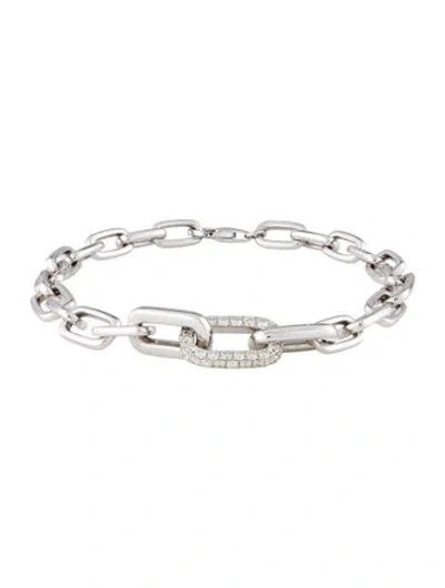 Pre-owned Bracelet 14k 1.30ctw Diamond Link , 6.75" In Multi