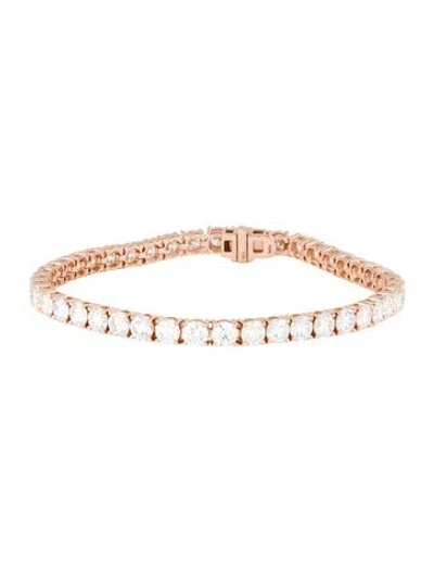 Pre-owned Bracelet 14k 13.22ctw Lab-grown Diamond Tennis , 7.5" In Multi
