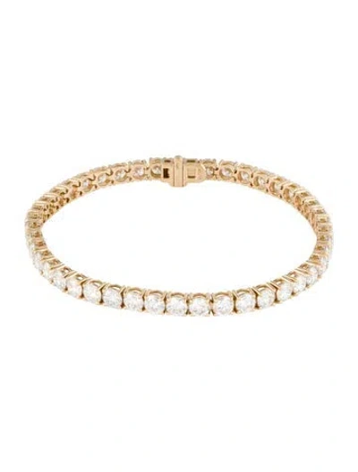 Pre-owned Bracelet 14k 13.56ctw Lab-grown Diamond Tennis , 7.5" In Multi