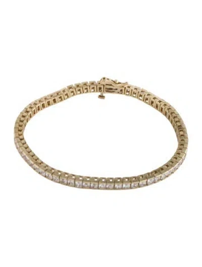 Pre-owned Bracelet 14k 14.00ctw Cubic Zirconia Tennis , 7" In Multi