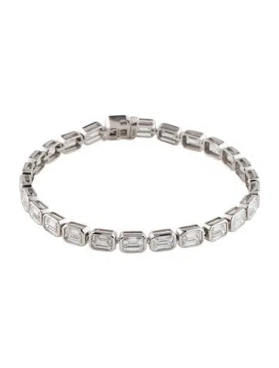 Pre-owned Bracelet 14k 14.00ctw Lab-grown Diamond Tennis , 7.25" In Multi