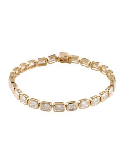 Pre-owned Bracelet 14k 14.00ctw Lab-grown Diamond Tennis , 7.25" In Multi