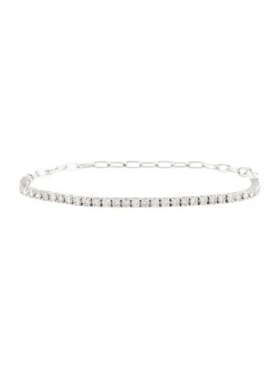 Pre-owned Bracelet 14k 1.42ctw Diamond Tennis Link , 7" In Multi