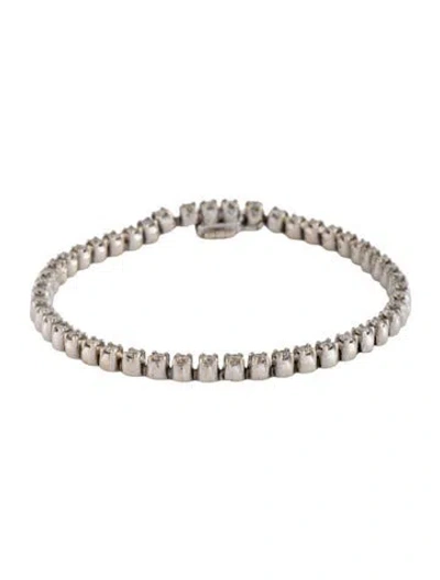 Pre-owned Bracelet 14k 1.44ctw Diamond Tennis , 6.25" In Multi