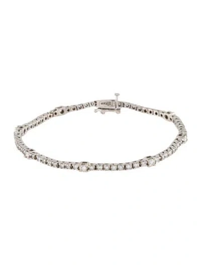 Pre-owned Bracelet 14k 1.45ctw Diamond Tennis , 7" In Multi