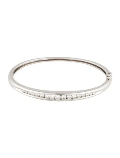 Pre-owned Bracelet 14k 1.47ctw Diamond Bangle , 7" In Multi