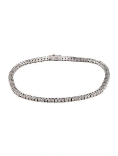 Pre-owned Bracelet 14k 1.48ctw Diamond Link , 6.75" In Multi