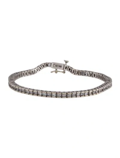 Pre-owned Bracelet 14k 1.48ctw Diamond Tennis Link , 6.75" In Multi