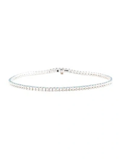 Pre-owned Bracelet 14k 1.48ctw Lab-grown Diamond Link , 6.25" In Multi