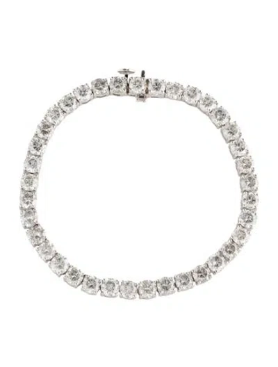 Pre-owned Bracelet 14k 15.00ctw Diamond Link , 7" In Multi