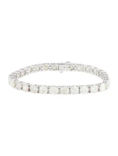 Pre-owned Bracelet 14k 15.00ctw Diamond Tennis , 7" In Multi