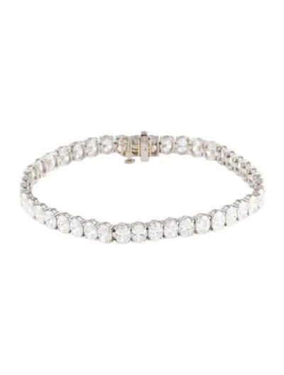 Pre-owned Bracelet 14k 15.00ctw Lab-grown Diamond Link , 7" In Multi