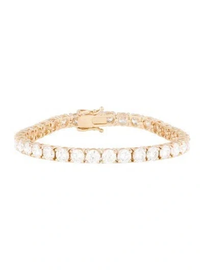 Pre-owned Bracelet 14k 15.00ctw Lab-grown Diamond Tennis , 6.75" In Multi