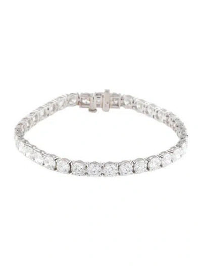 Pre-owned Bracelet 14k 15.00ctw Lab-grown Diamond Tennis , 6.75" In Multi