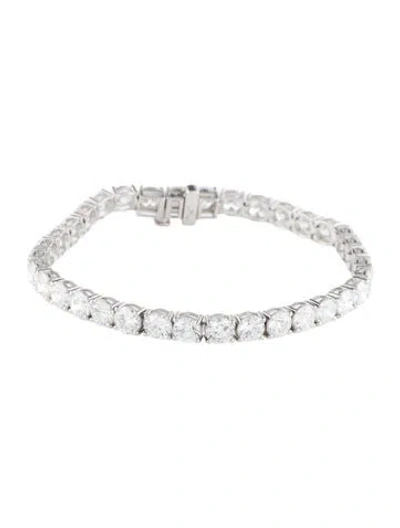 Pre-owned Bracelet 14k 15.00ctw Lab-grown Diamond Tennis , 6.75" In Multi