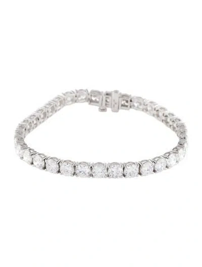 Pre-owned Bracelet 14k 15.00ctw Lab-grown Diamond Tennis , 6.75" In Multi