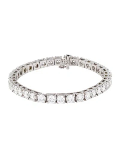 Pre-owned Bracelet 14k 15.00ctw Lab-grown Diamond Tennis , 6.75" In Multi