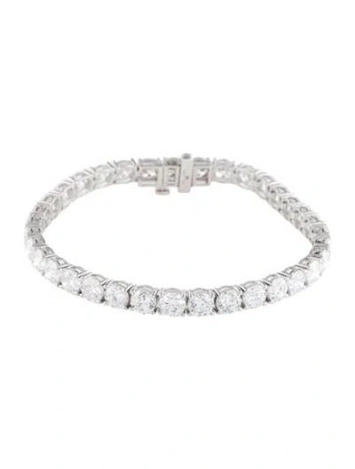 Pre-owned Bracelet 14k 15.00ctw Lab-grown Diamond Tennis , 6.75" In Multi