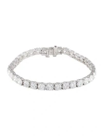 Pre-owned Bracelet 14k 15.00ctw Lab-grown Diamond Tennis , 6.75" In Multi