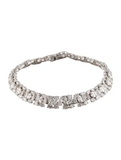 Pre-owned Bracelet 14k 15.00ctw Lab-grown Diamond Tennis , 7" In Multi