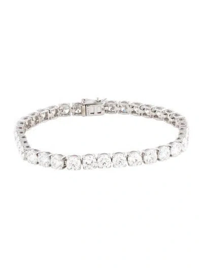 Pre-owned Bracelet 14k 15.05ctw Lab-grown Diamond Tennis , 7" In Multi