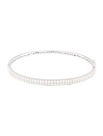 Pre-owned Bracelet 14k 1.50ctw Diamond Bangle , 6.5" In Multi