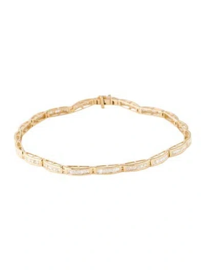 Pre-owned Bracelet 14k 1.50ctw Diamond Link , 7.75" In Multi