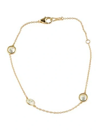 Pre-owned Bracelet 14k 1.50ctw Diamond Station , 7" In Multi