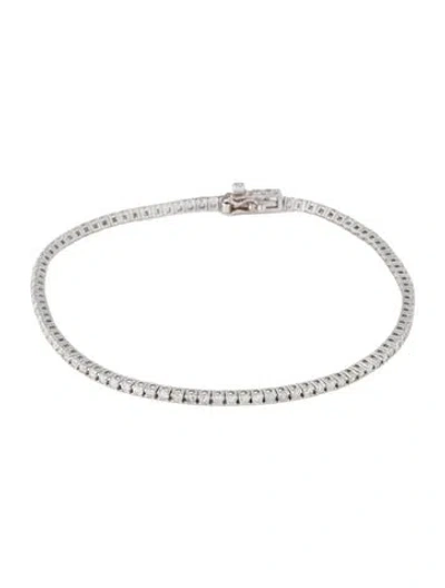 Pre-owned Bracelet 14k 1.50ctw Diamond Tennis , 7" In Multi