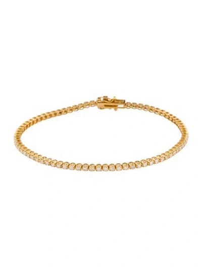 Pre-owned Bracelet 14k 1.50ctw Diamond Tennis , 7" In Multi
