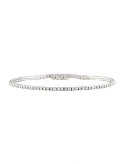 Pre-owned Bracelet 14k 1.50ctw Lab-grown Diamond Tennis , 7" In Multi