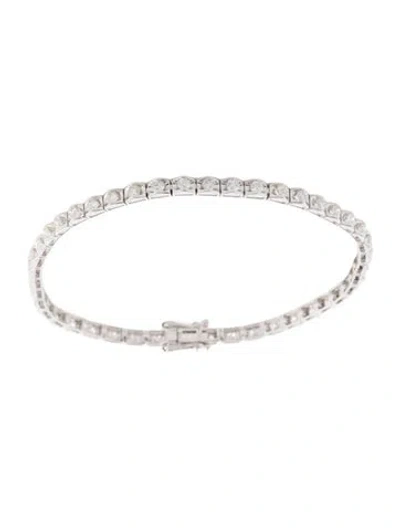 Pre-owned Bracelet 14k 1.56ctw Diamond Link , 6.5" In Multi