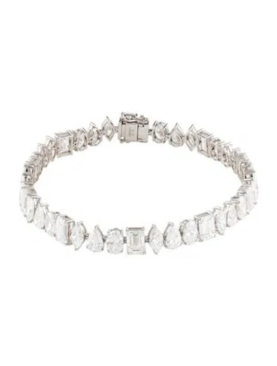 Pre-owned Bracelet 14k 16.00ctw Lab-grown Diamond Link , 7.25" In Multi