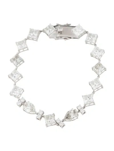Pre-owned Bracelet 14k 16.17ctw Lab-grown Diamond Link , 6" In Multi