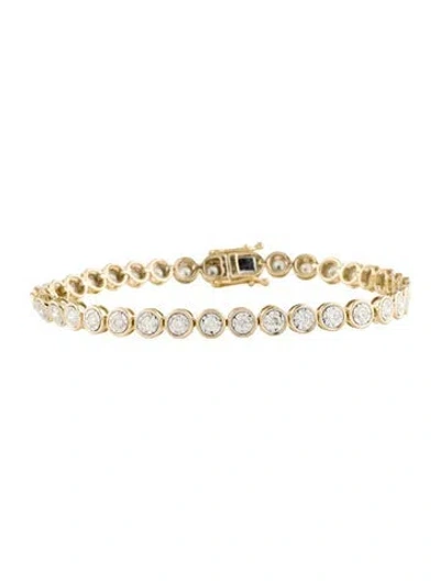 Pre-owned Bracelet 14k 1.62ctw Diamond Link , 6.75" In Multi
